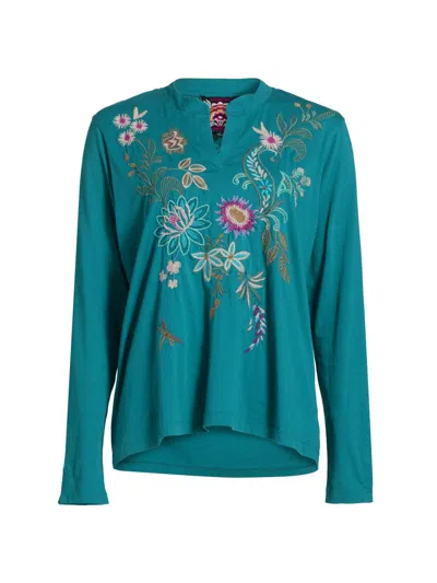 Johnny Was Edwin T-shirt In Blue