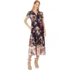 Johnny Was Elsa Tiered Knit Midi Dress In Multi