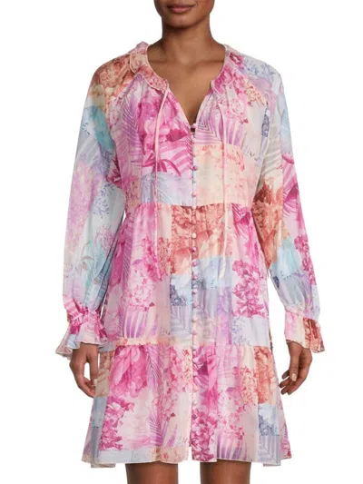 Johnny Was Women's Etta Floral Cotton-silk Minidress