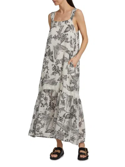 Johnny Was Women's Finley Printed Maxi Dress In Gray