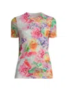JOHNNY WAS WOMEN'S FIONNA FLORAL MESH T-SHIRT