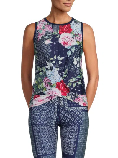 JOHNNY WAS WOMEN'S FLORAL TANK TOP