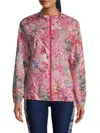 Johnny Was Women's Frame Eyelet Performance Jacket In Pink