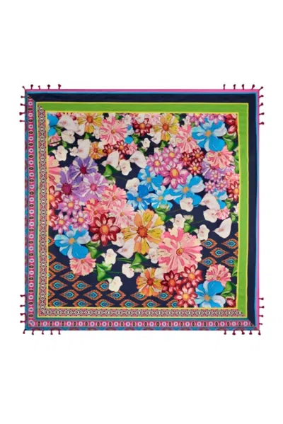 Johnny Was Women's Gerbera Silk Scarf In Gerbera Scarf In Pattern