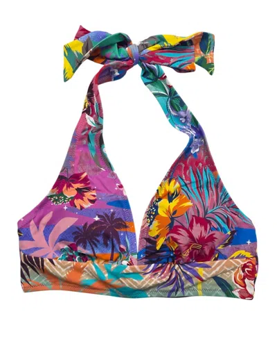 Johnny Was Women's Halter Bikini Top In Zeru