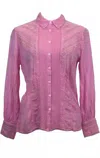 Johnny Was Haarlem Button-up Shirt In Pink