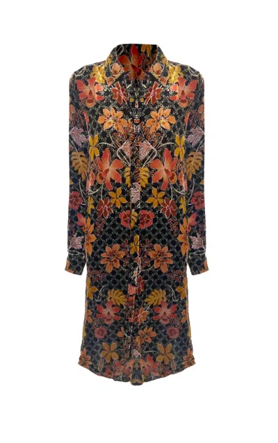 Johnny Was Women's Jasmoon Flore Velvet Relaxed Overshirt Dress In Multi