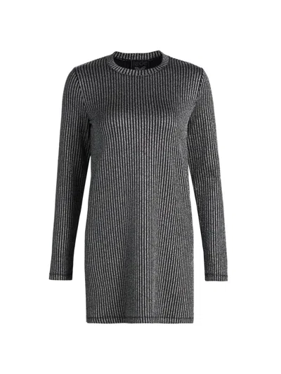 Johnny Was Jenna Metallic Tunic In Silver Metallic In Gray