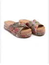 Johnny Was Women's Jenna Sandal In Multi Flowal In Multi