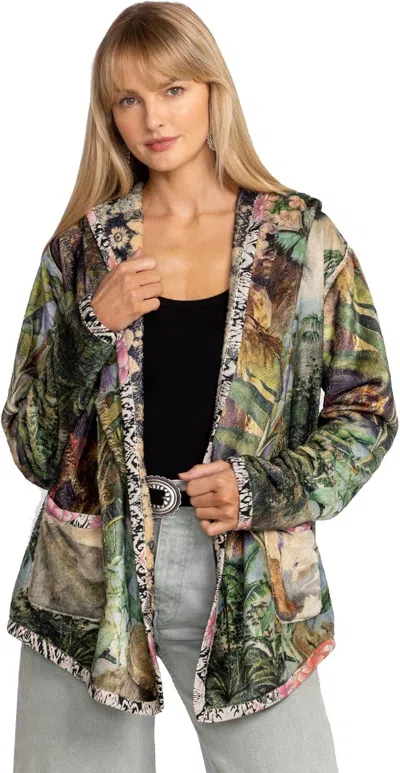 Johnny Was Women's Joan Sherpa Jacket, Rawi Scarf Print In Multi