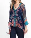 Johnny Was Katia Silk Blouse In Multi