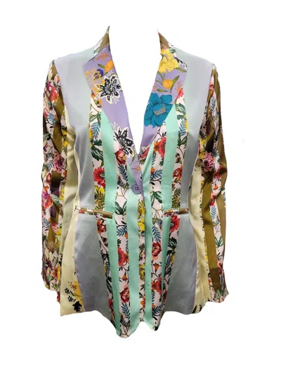 Pre-owned Johnny Was Women's Lainey Jacket In Multi In Pattern
