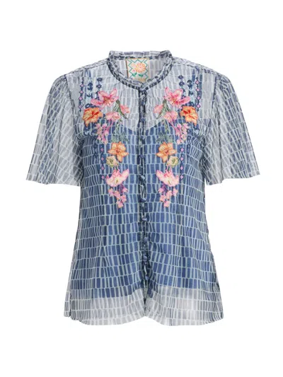 Johnny Was Women's Leandra Izumi Print Blouse