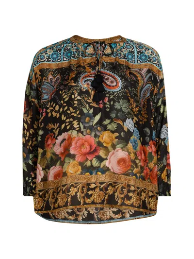 Johnny Was Women's Leto Margot Silk Blouse In Black