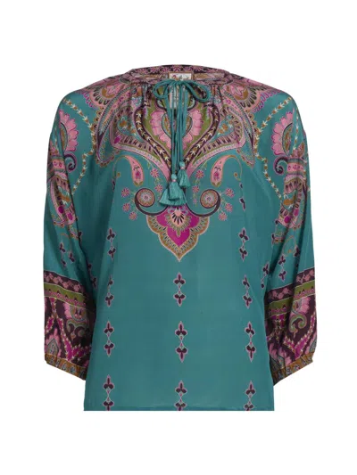Johnny Was Women's Margot Angelia Silk Blouse