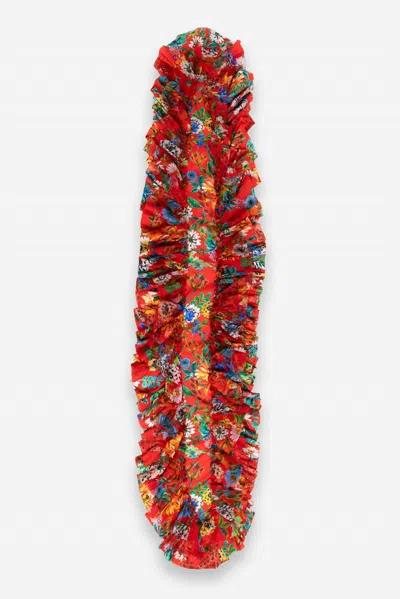 Johnny Was Women's Marie Ruffle Scarf In Bobcat Forest In Multi