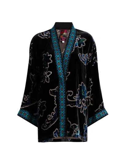 Johnny Was Women's Merhawi Kimono-inspired Jacket In Black