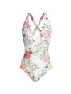 JOHNNY WAS WOMEN'S METALLI GIORNO CROSSBACK ONE-PIECE SWIMSUIT