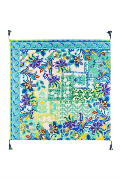 Johnny Was Women's Michelle Silk Scarf In Blue In Multi