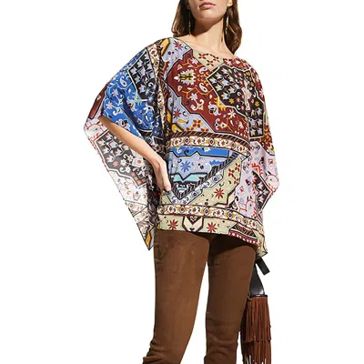 Johnny Was Women's Miklos Silk Easy Top In Multi