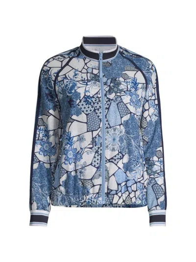 Johnny Was Women's Moonlight Glass Floral Bomber Jacket In Neutral