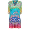 JOHNNY WAS WOMEN MULTICOLOR EASY COVER UP DRESS
