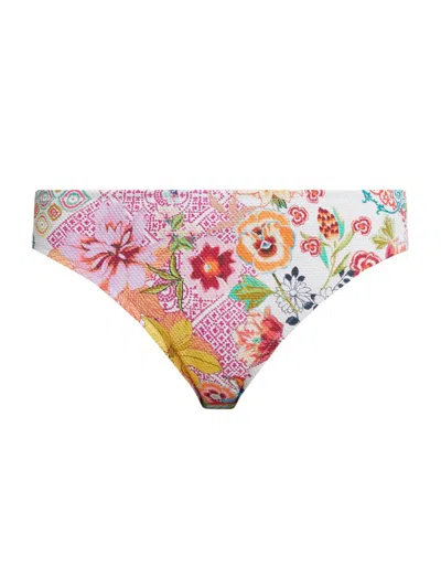 Johnny Was Reverse Pique Hipster Bottom In Animal Print