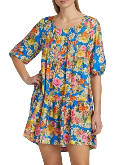 Johnny Was Women's Pauline Tiered Minidress In Multi