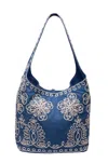 Johnny Was Women's Pieter Sutash Bucket Bag In Denim Indigo In Multi