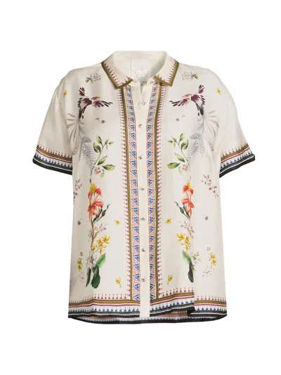Johnny Was Women's Plus Ophelia Camp Shirt