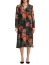 Johnny Was Women's Renna Floral Burnout Velvet Midi-dress In Multi
