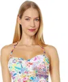 JOHNNY WAS WOMEN RUCHED SWEETHEART ONE-PIECE MULTI SWIMSUIT
