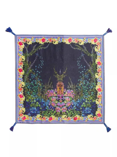 Johnny Was Women's Silk Scarf In Magic Garden In Multi