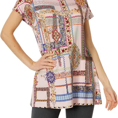 JOHNNY WAS WOMEN STANO RELAXED FIT DOLMAN SLEEVE TUNIC T-SHIRT