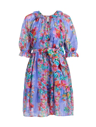 Johnny Was Women's Suzy Floral Tiered Minidress In Blue