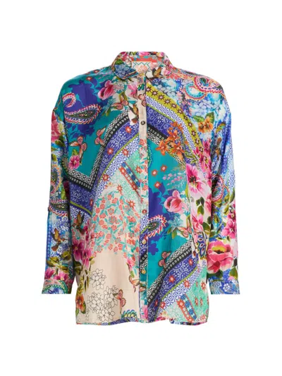 Johnny Was Women's The Audrey Evie Patchwork Tunic In Multi