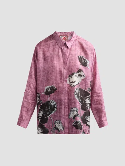 Johnny Was Women's The Audrey Floral Silk Shirt In Pink