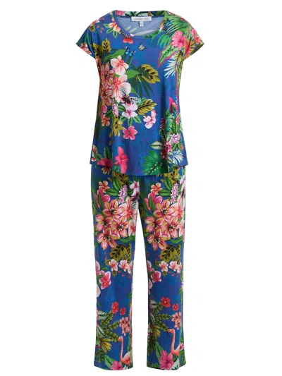 Johnny Was Women's The Bobbie Crop Pj Set, Amorina In Multi