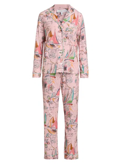 Johnny Was Women's The Carly Printed Cotton-modal Pajamas In Multi