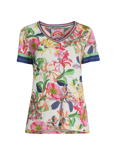 Johnny Was Women's The Janie Favorite Floral Short-sleeve T-shirt In Aldrich Scarf Print