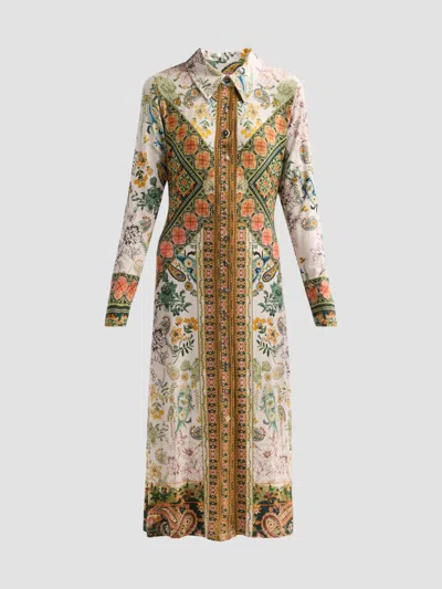 Johnny Was Women's The Janie Favorite Solana Printed Midi Shirtdress In Multi