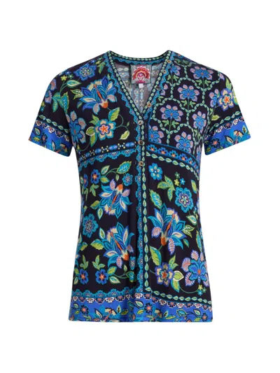 Johnny Was The Janie Button Down Top In Delmira In Multi