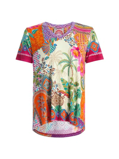 Johnny Was Women's The Janie Printed V-neck T-shirt In Multi