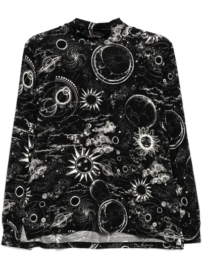 Johnny Was The Janie Favorite Puff Sleeve Top In Black