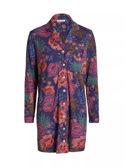 Johnny Was Women's The Neena Long Sleeve Sleep Shirt, Etta's Garden In Multi