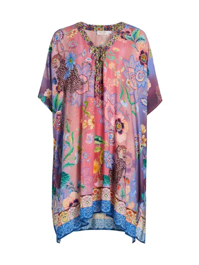 Johnny Was Women's The Short Lilliana Print Caftan Dress In Multi