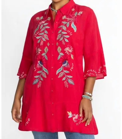 Johnny Was Women's Tiered Flounce Dress Talulla Plus In Pink