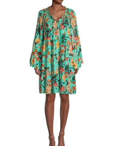 JOHNNY WAS WOMEN TULUM RELAXED FLORAL TIERED MINI DRESS