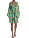 JOHNNY WAS WOMEN TULUM RELAXED FLORAL TIERED MINI DRESS