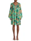 Johnny Was Tulum Mini Dress In Multi In Green Multi
